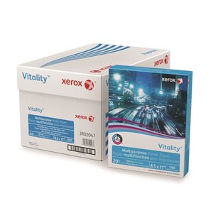Vitality™ Papier multifonction pour imprimante, 20 lb, 8,5x11 po, 5 000 feuilles